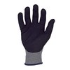 Azusa Safety Bluwolf 18 ga. ANSI A4 Cut Resistant Gray Gloves, Black Sandy Foam Nitrile Palm Coating, M BW4080
